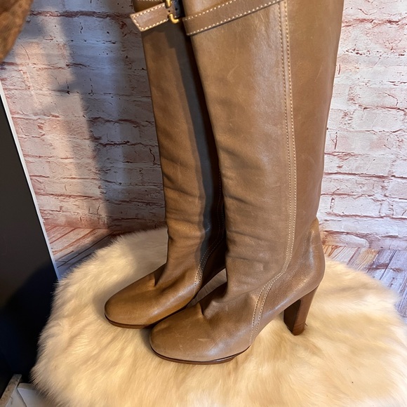 Chloe made in Italy tall leather boots size 7 - Picture 6 of 13